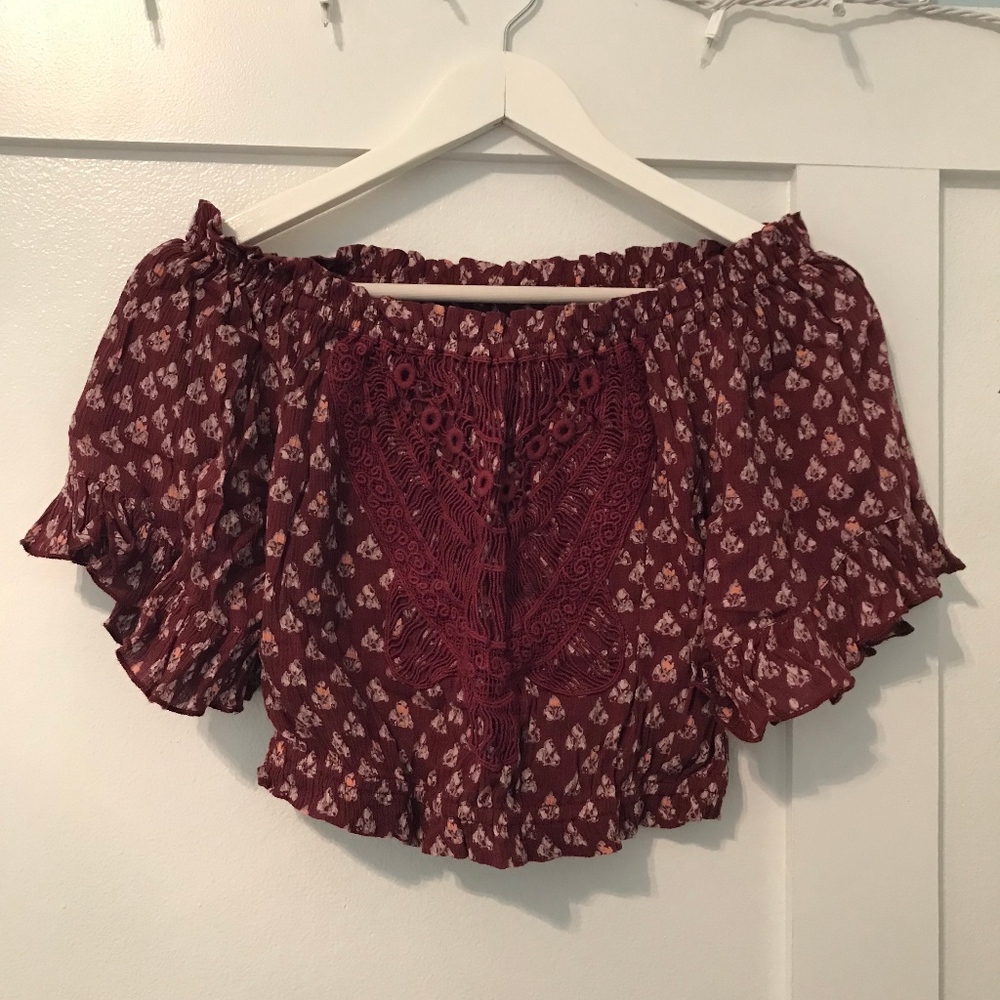 Hollister Off Shoulder Shirt